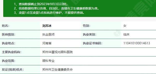 郑州华厦视光眼科医院刘苏冰院长