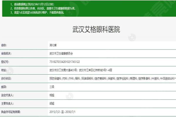 武汉艾格眼科医院