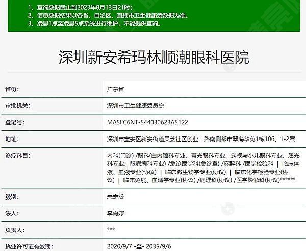 深圳新安希玛林顺潮眼科医院靠谱吗？ 据说医生技术好价格还不贵