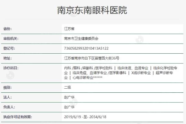 南京东南眼科医院怎么样? 资质正规医生技术靠谱
