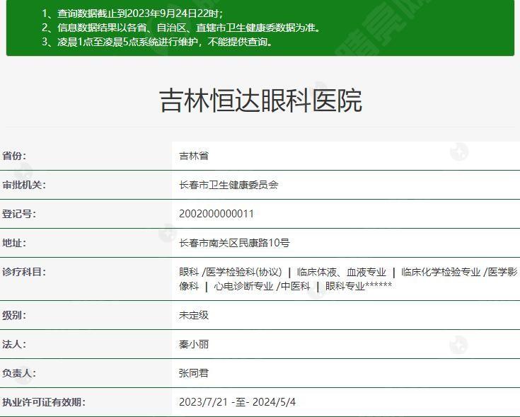 吉林恒达眼科医院地址在哪呀？位置好找环境好价格不贵，快来看看啦！