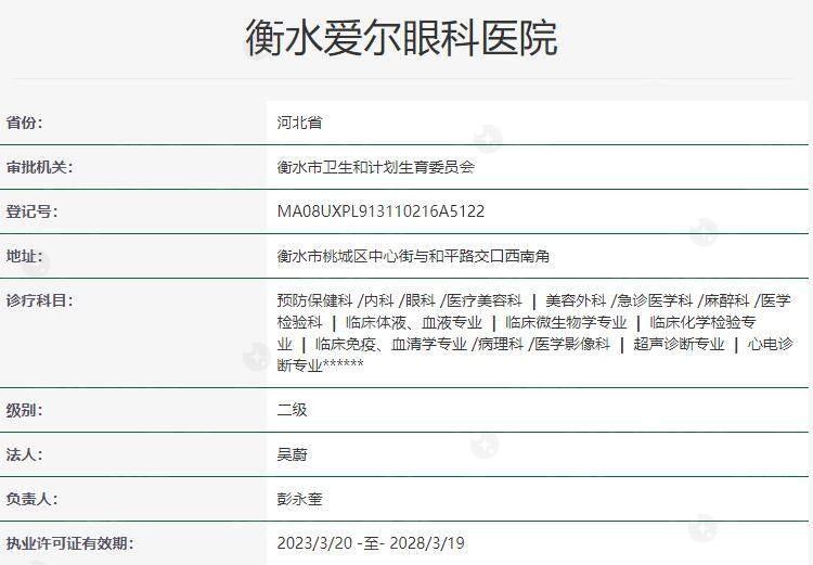 好奇衡水爱尔眼科医院好吗？这里的优质服务和精湛医术备受好评！