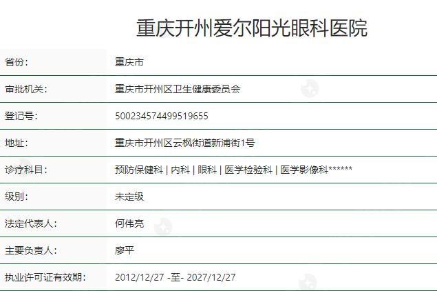 震惊！重庆开州爱尔阳光眼科是正规医院吗？高品质医疗值得托付！