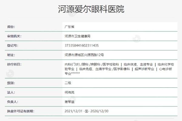 河源爱尔眼科医院正规吗？口碑好，擅长白内障、青光眼治疗，价格合理