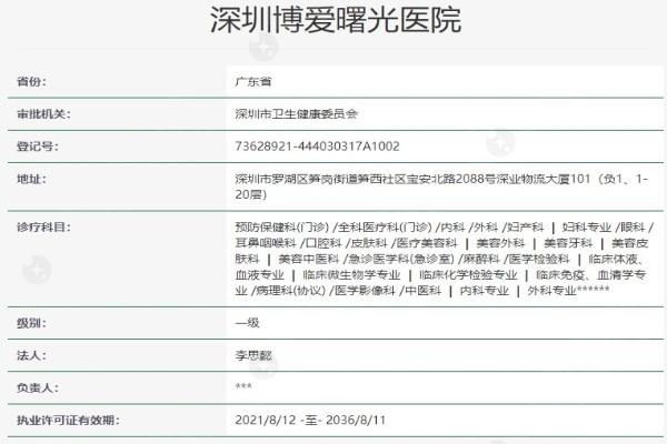 深圳博爱曙光眼科近视眼手术价格12800元起！医院优势与医生名单分享
