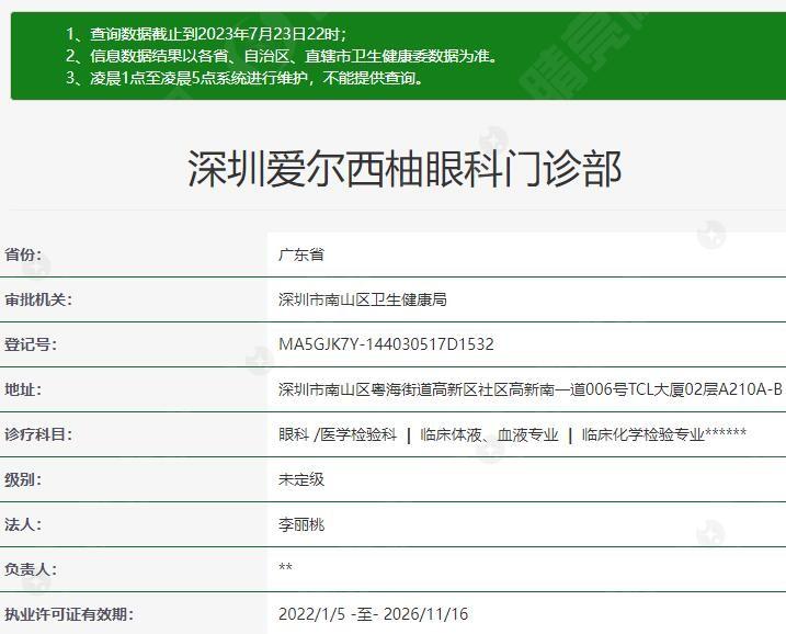深圳爱尔西柚眼科正规靠谱吗？瞧瞧医生技术与医院环境如何