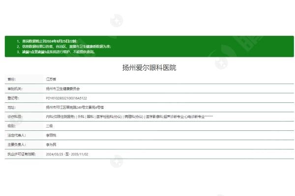 扬州爱尔眼科医院近视价格表在哪？价格实惠疗效好，震惊曝光！
