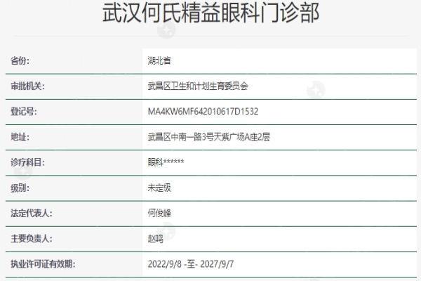 武汉何氏精益眼科2025年飞秒激光近视手术价格，半飞秒9800全飞秒17800！